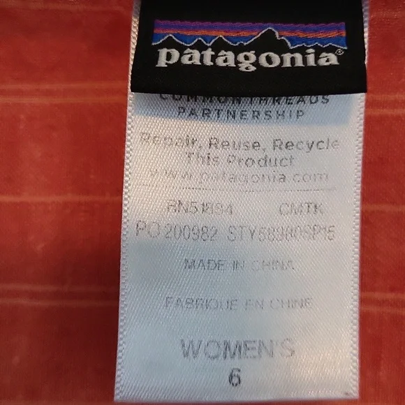 Patagonia Island Hemp/Organic Cotton Crossover Dress - Orange - 6 - Picture 2 of 8